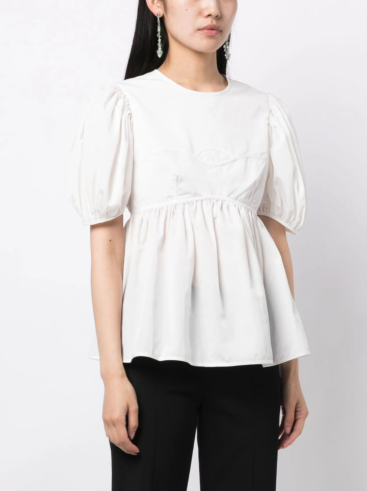 Short Sleeve Peplum Top