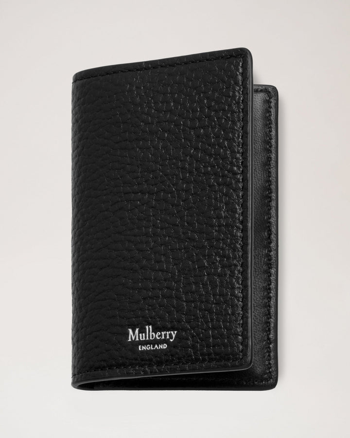 Card Case Black Small Classic Grain