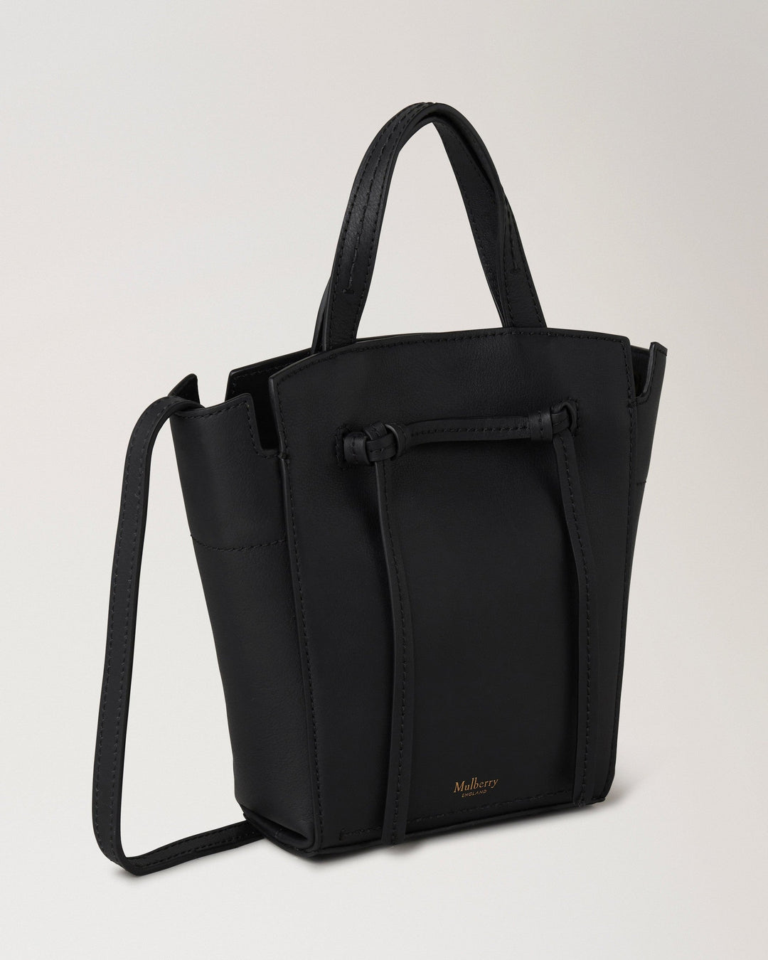 Clovelly Mini Tote Black Refined Flat Calf