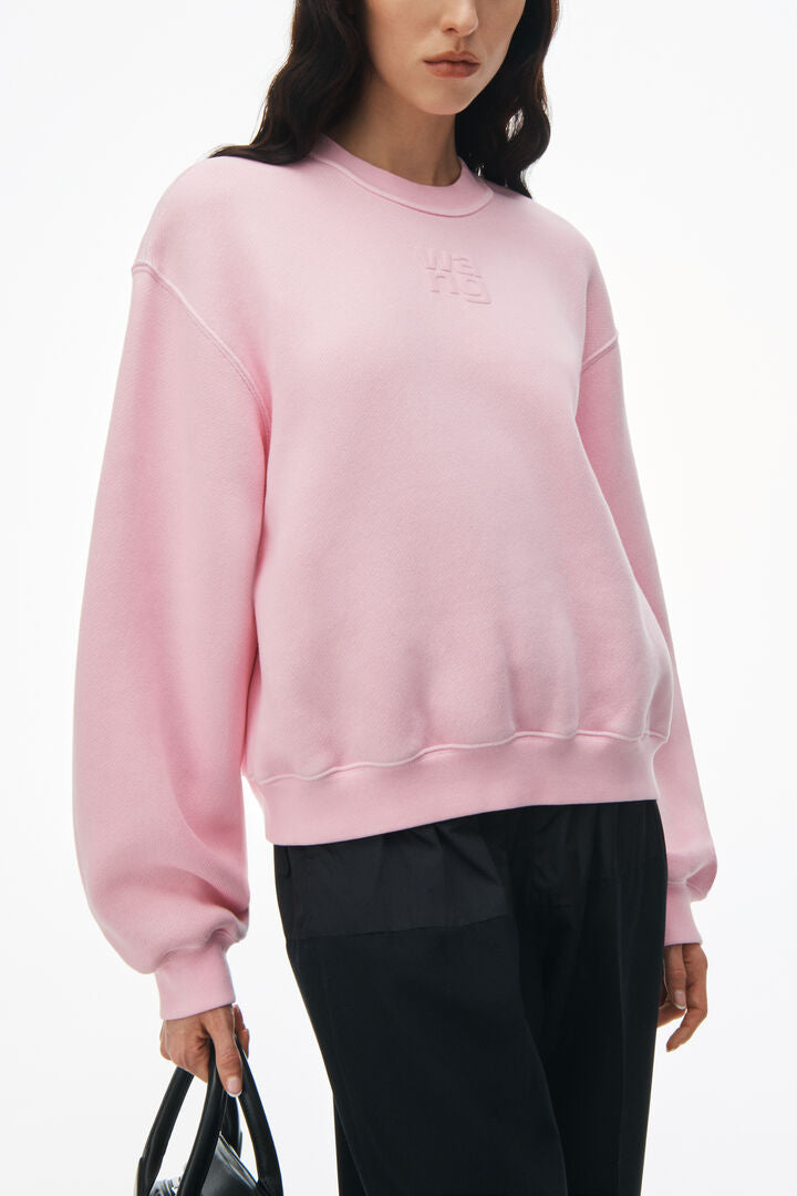 Puff Logo Sweatshirt In Terry