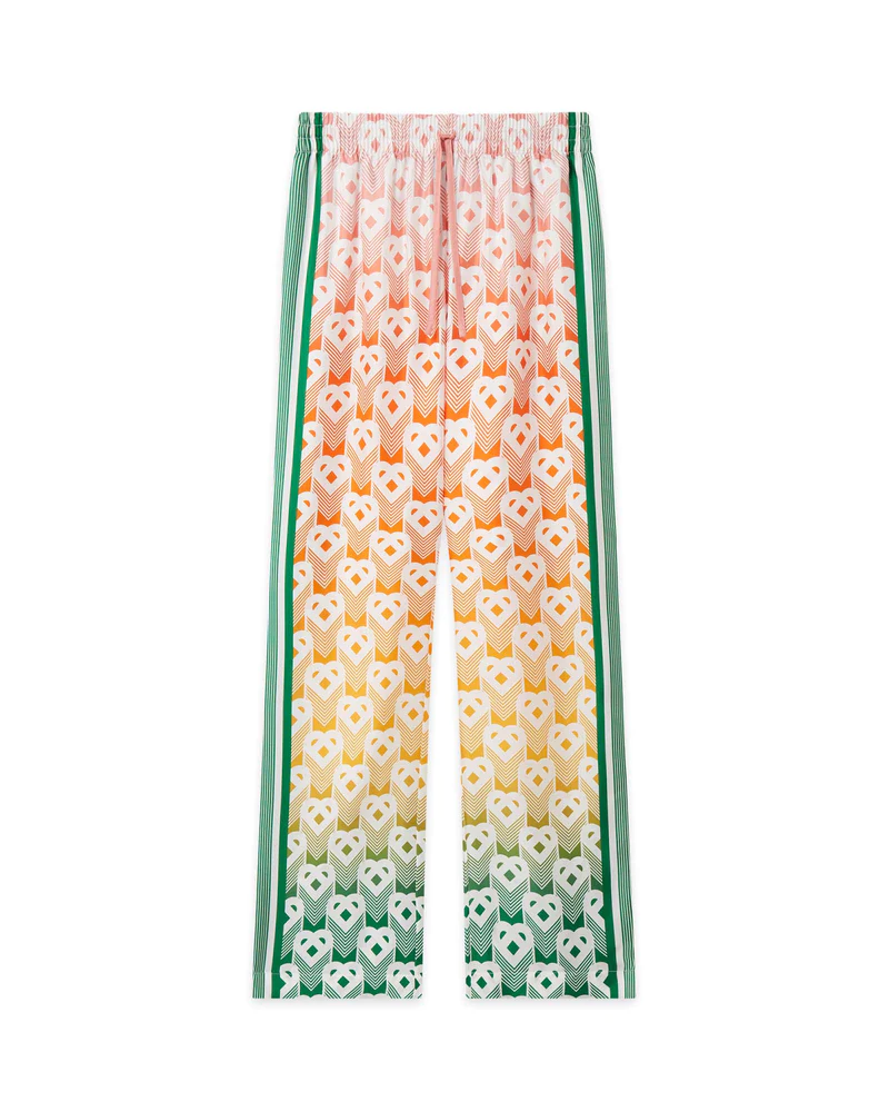 Printed Wide Leg Trousers