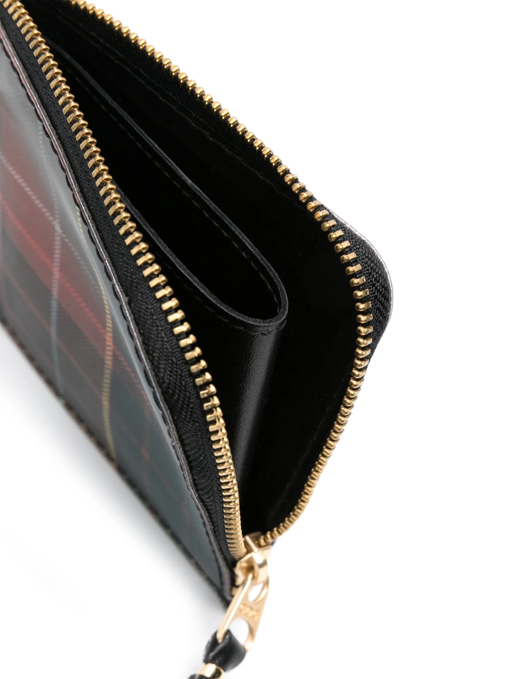 Lenticular Tartan L Zip Wallet