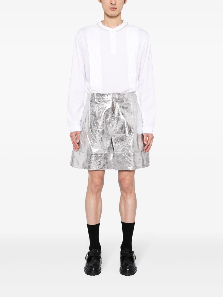 Wide Leg Chaps Shorts