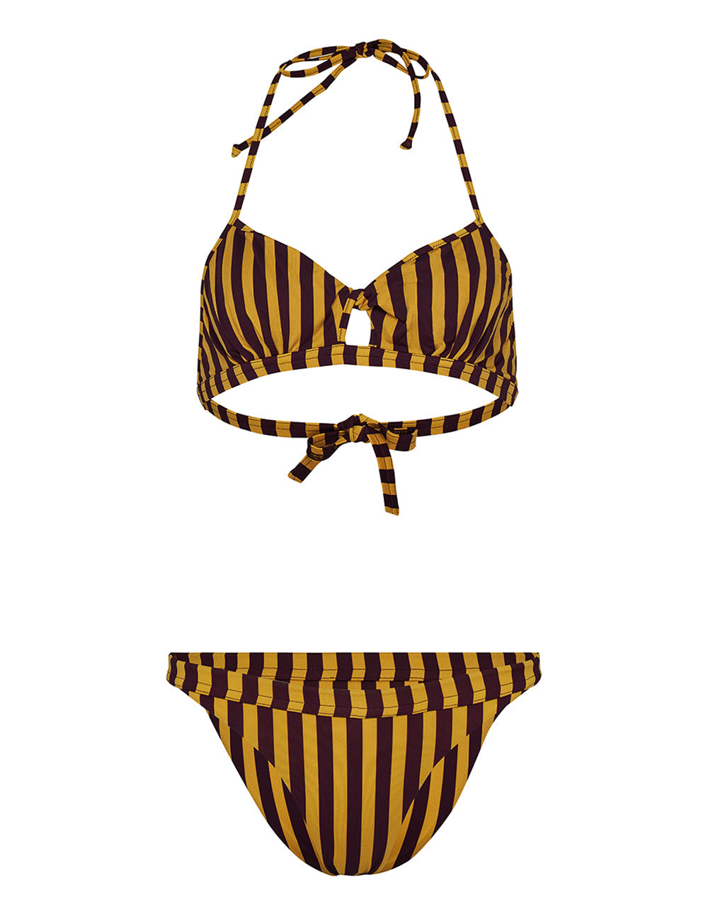 Halterneck Bikini With Adjustable Stripe