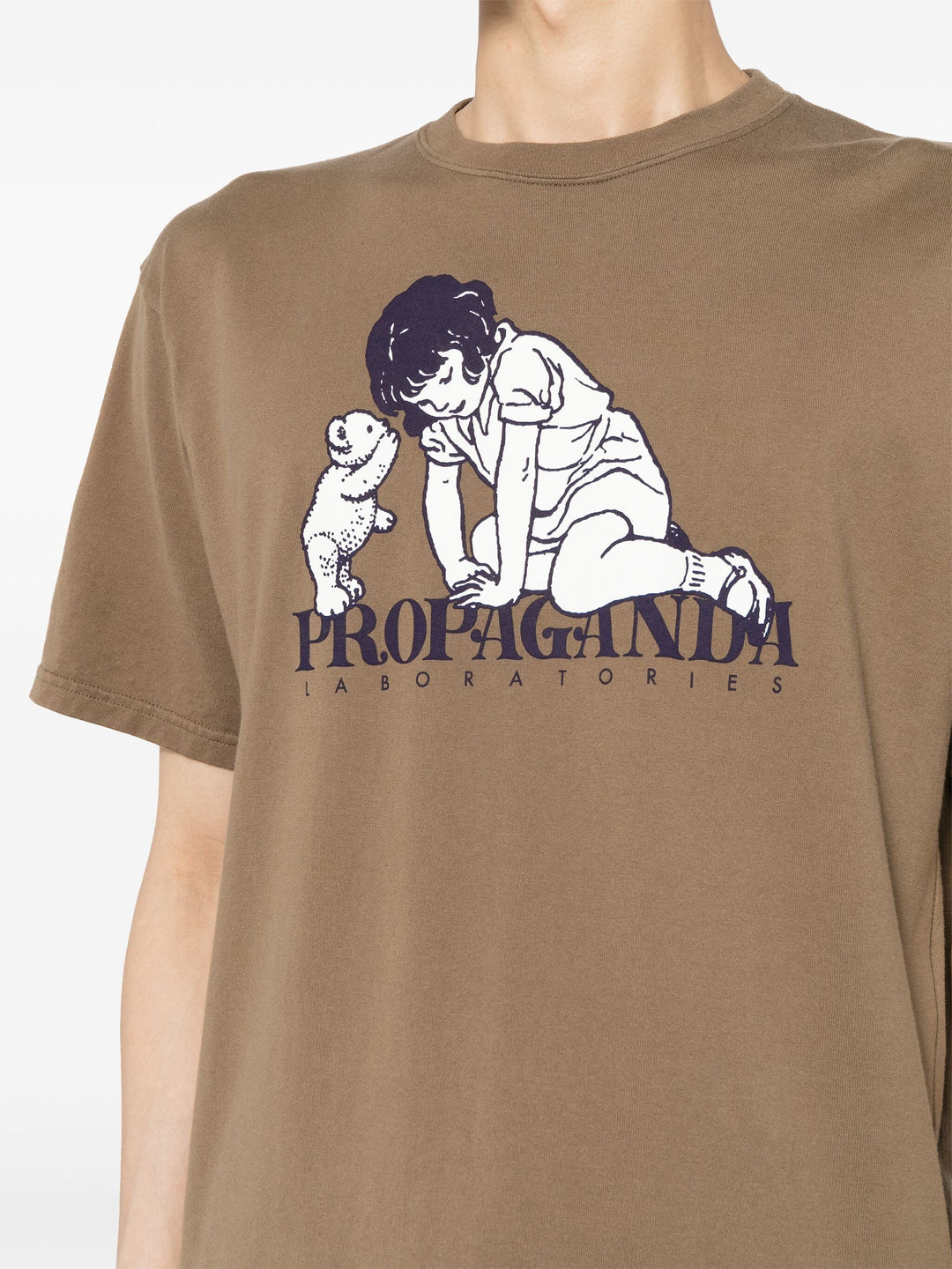 Beige Propaganda Tee