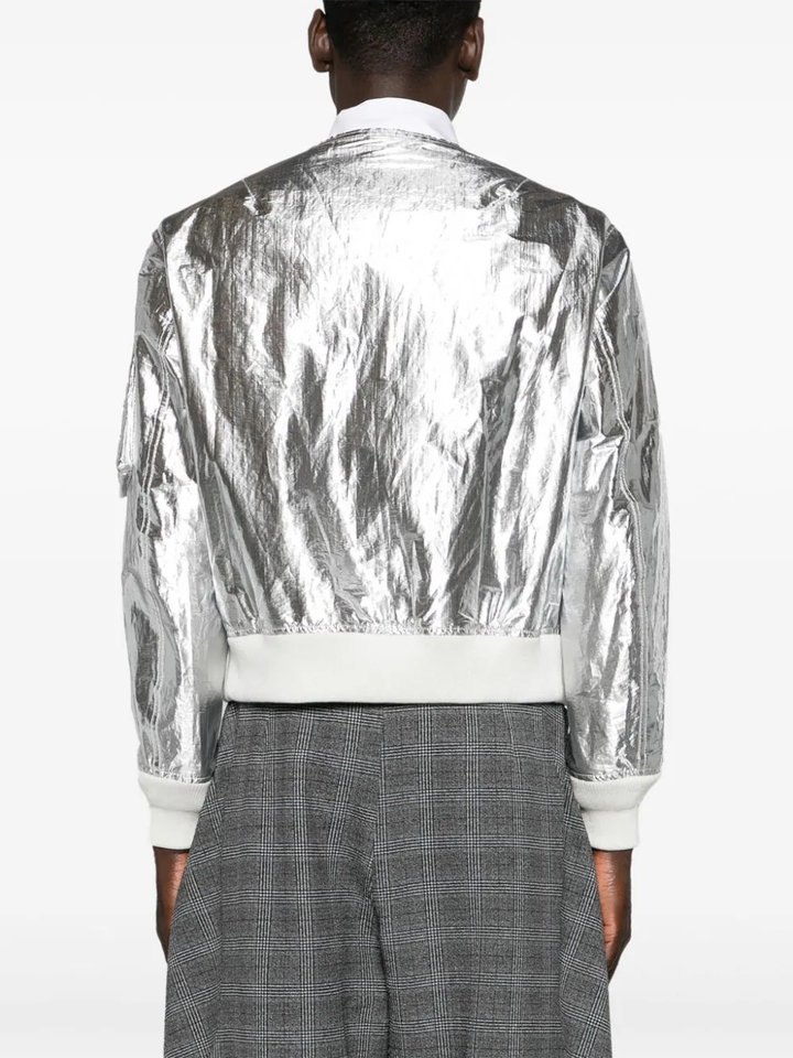 Silver Taffeta Ma Jacket