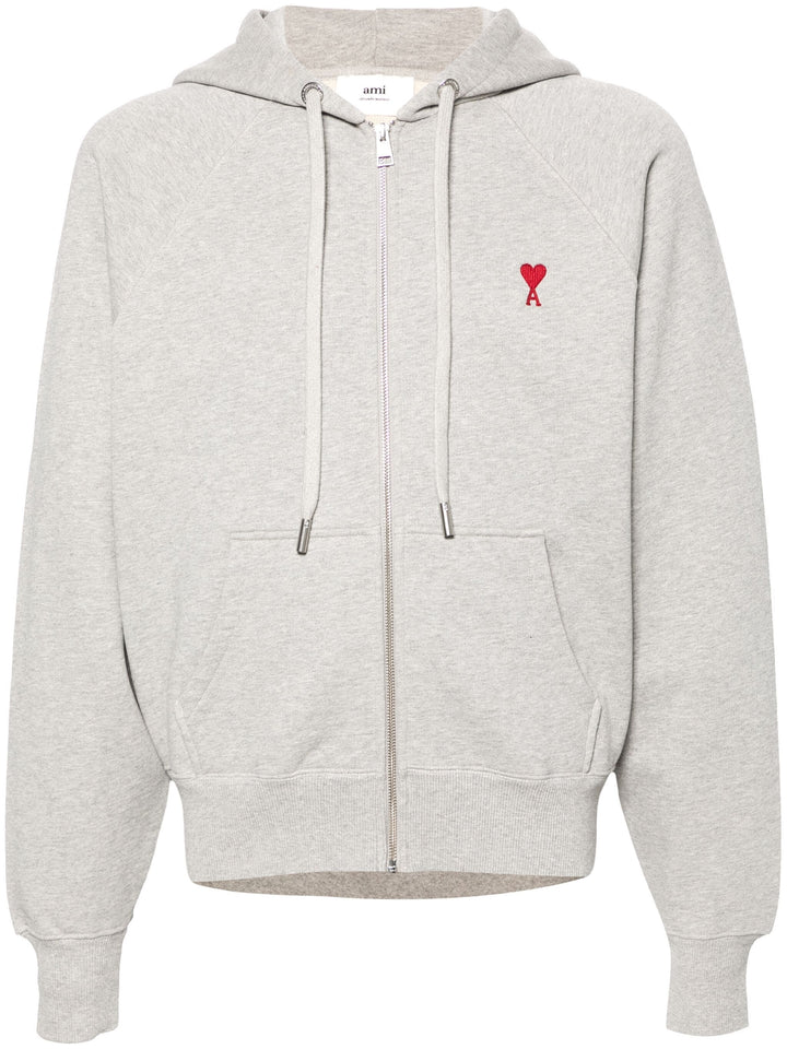 Red Adc Zipped Hoodie