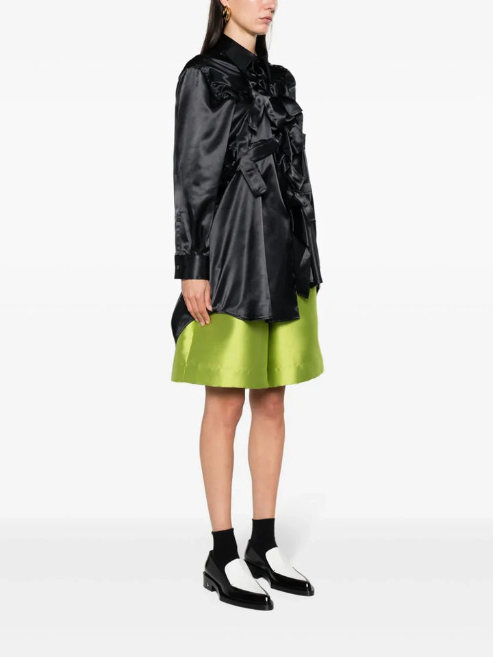 Bow-Detail Satin Blouse