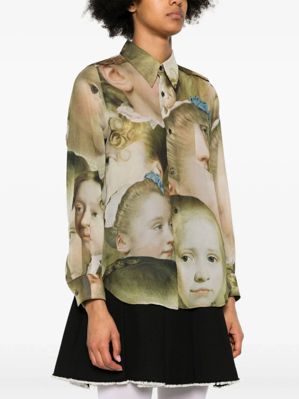 Face Print Blouse
