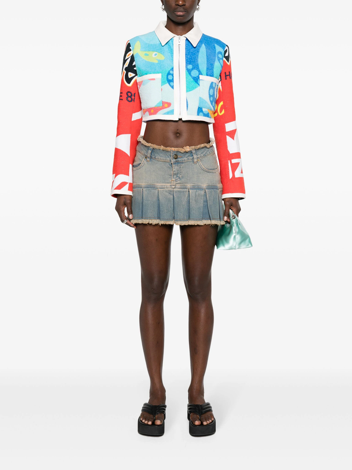 Regenerated Jersey Jacquard Top