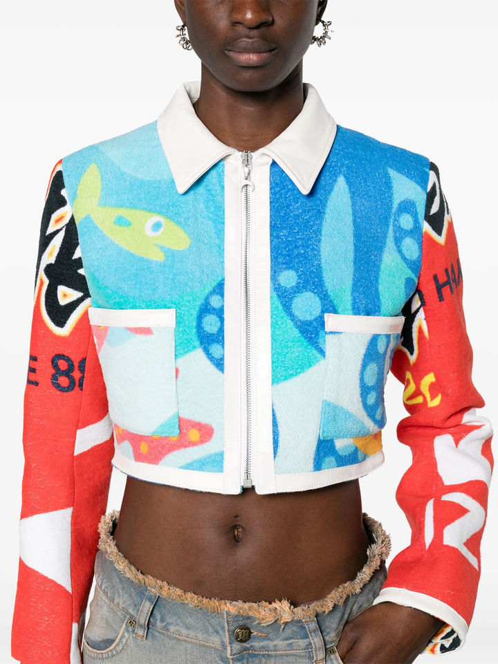 Regenerated Jersey Jacquard Top