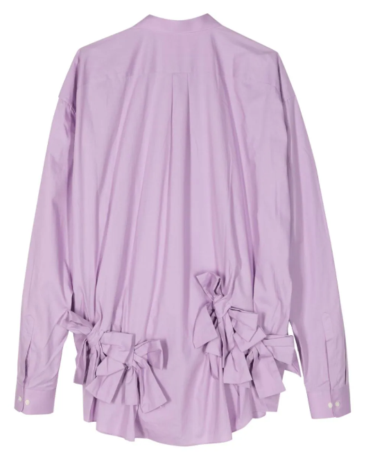 Ruffle-Detail Midi Blouse