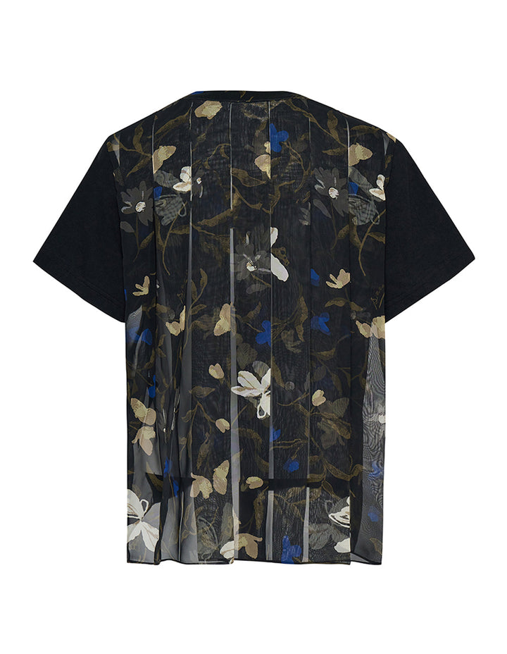 Floral Print Cotton Jersey T-Shirt