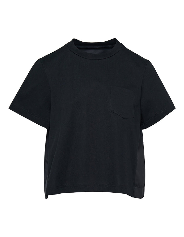 Cotton Jersey X Nylon Twill T-Shirt