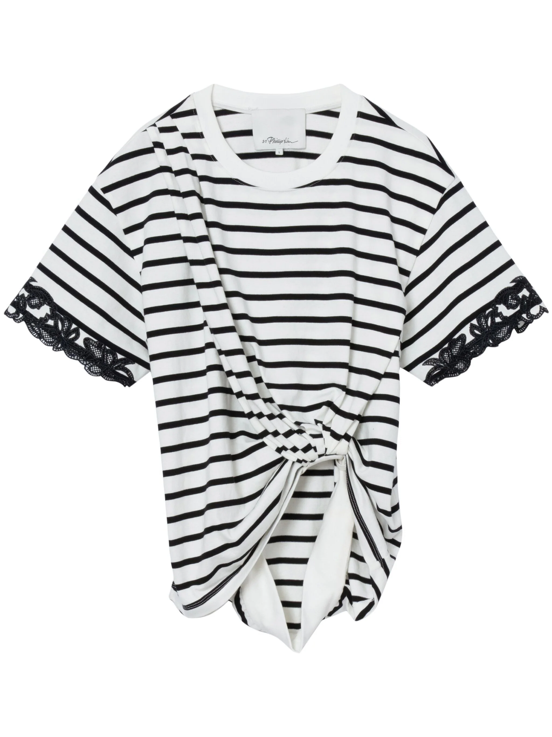 Striped Draped T-Shirt