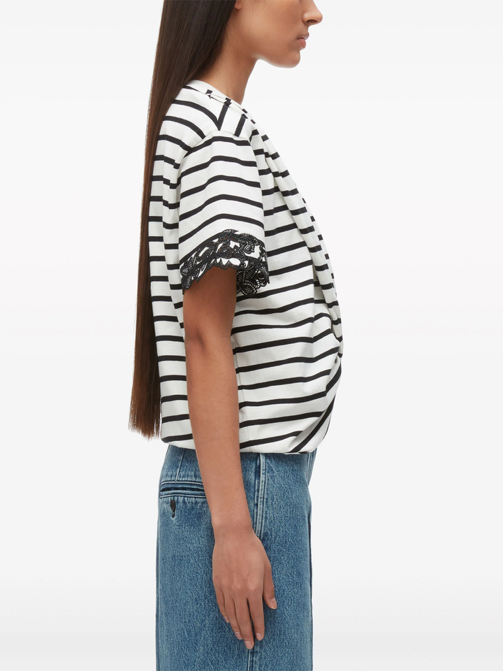 Striped Draped T-Shirt