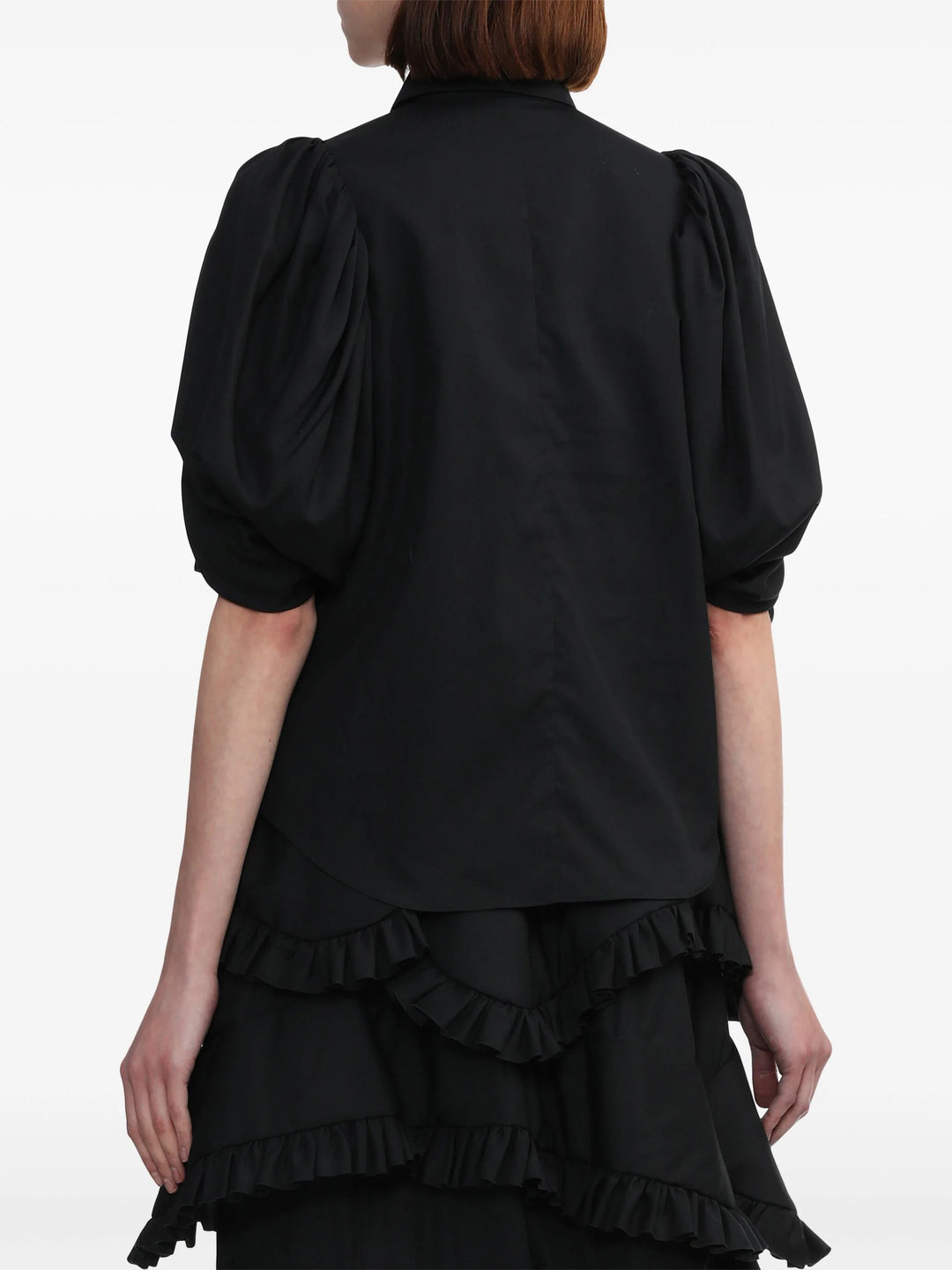 코튼 브로드 블라우스