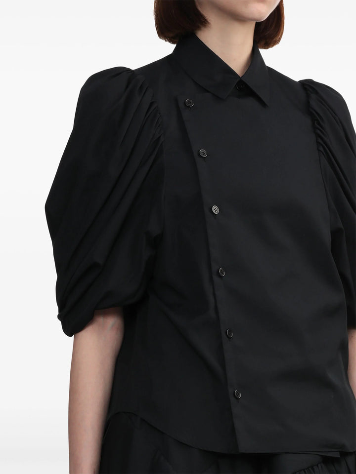 코튼 브로드 블라우스