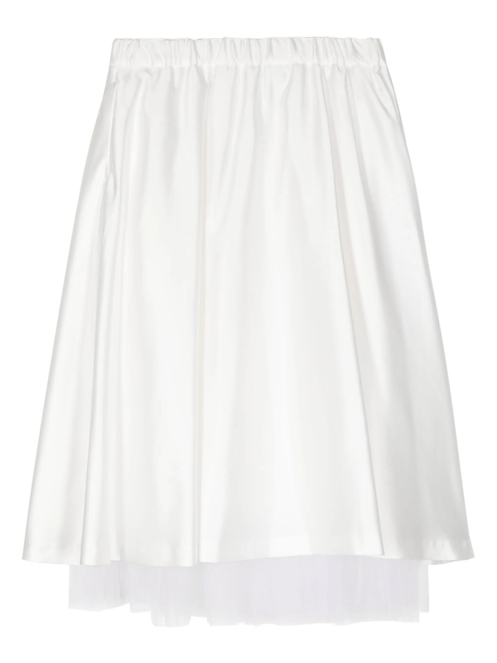 Polyester Satin Nylon Tulle Skirt