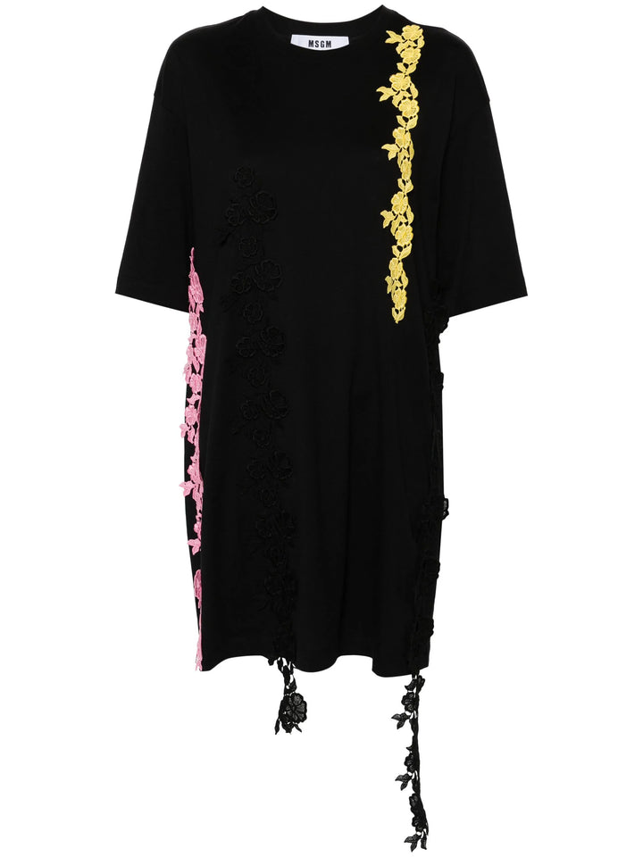 Dangling Lace T-Shirt Dress