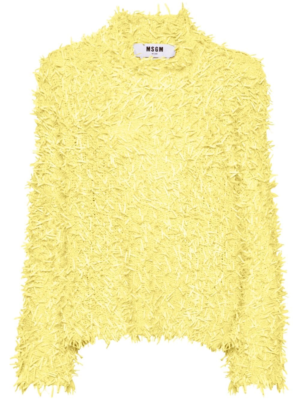 Yellow Fluffy Sweater