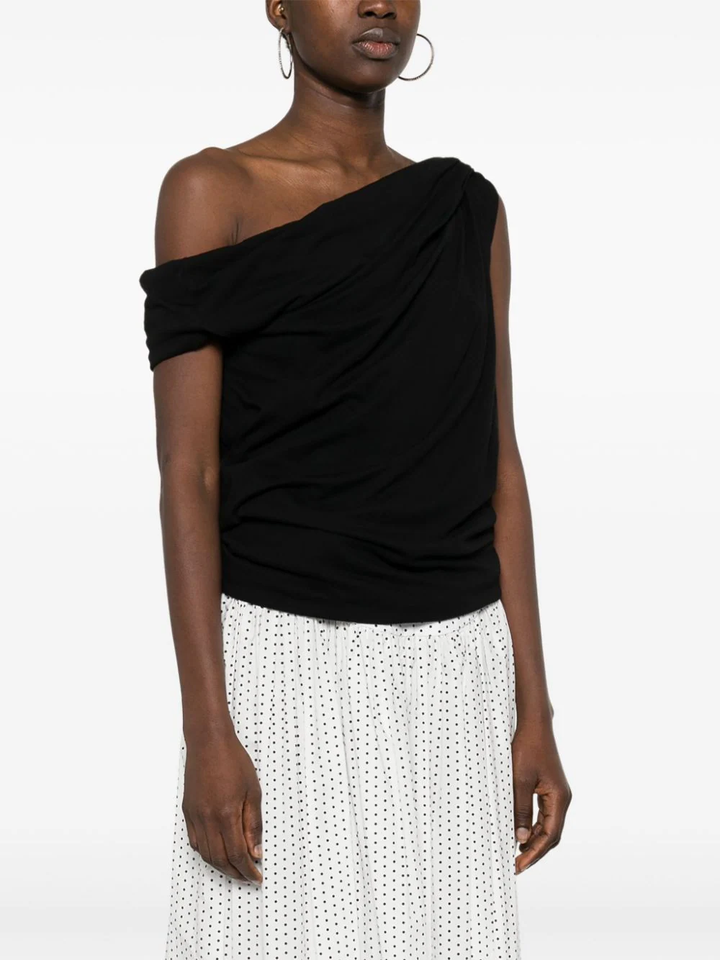 Asymmetrical One Side Off Shoulder Top