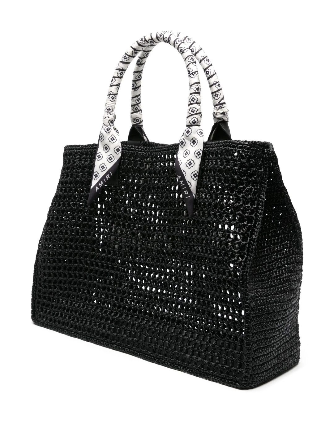 Open Weave Raffia Tote Bag