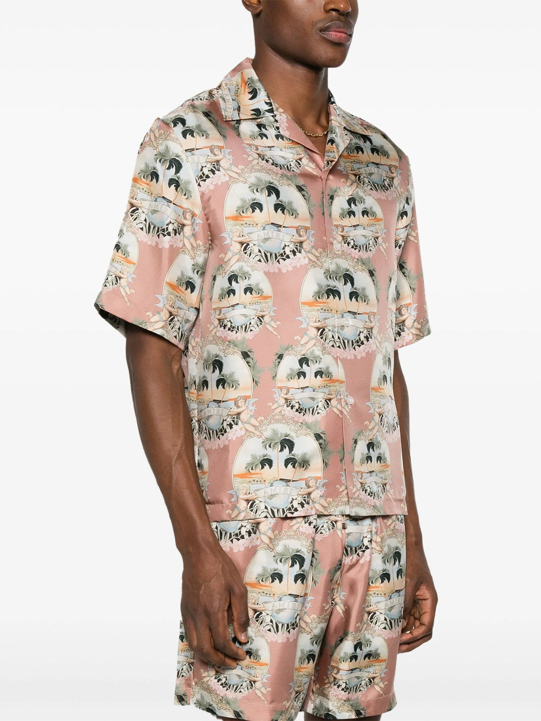 All Over Palm Bowling Shirt