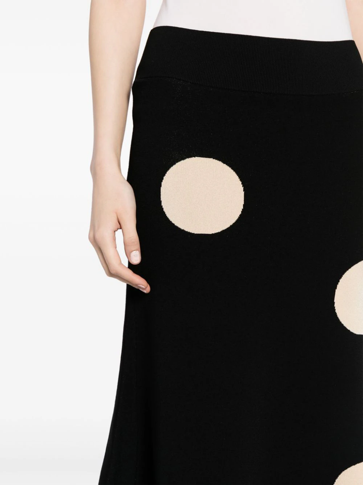 Polka Dots Knit Skirt