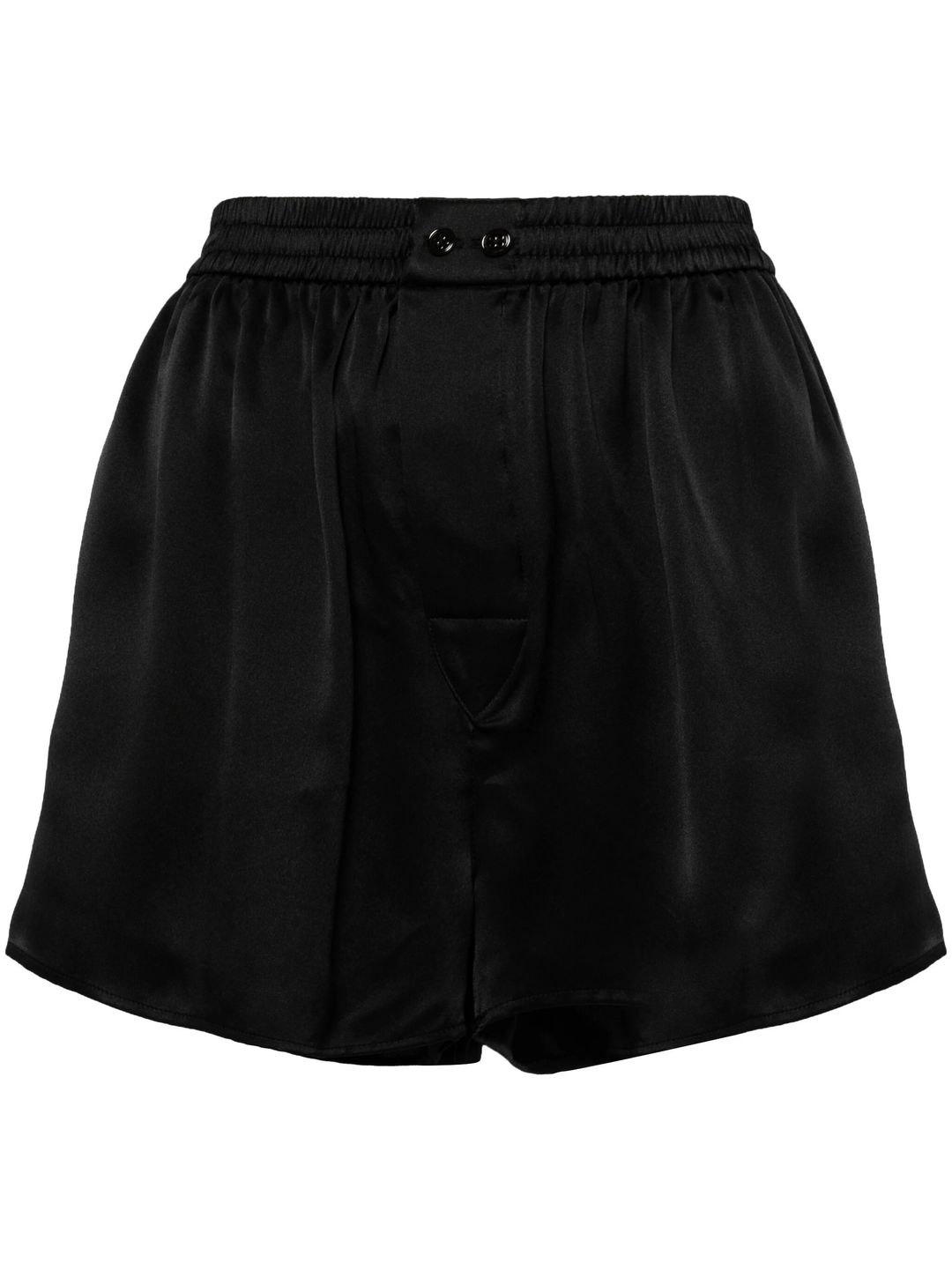 Cutout Logo Boxer Short In Silk