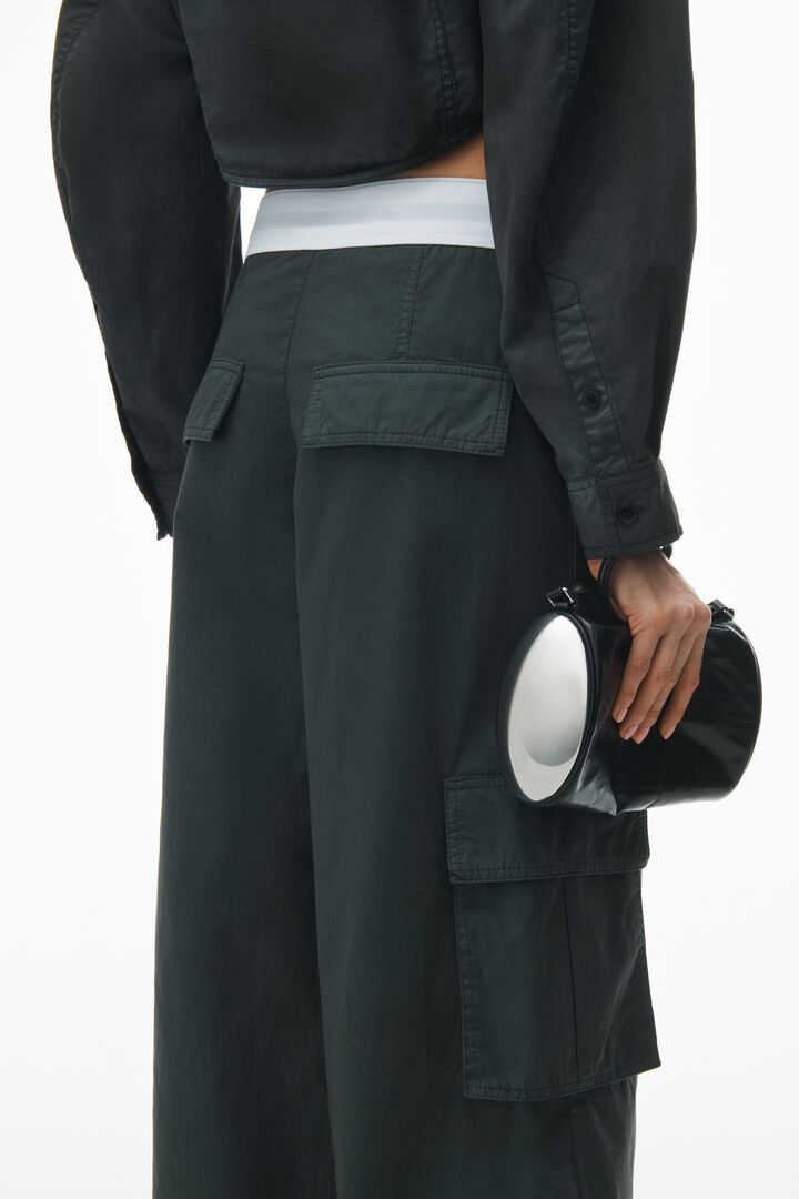 Mid-Rise Cargo Rave Pants In Cotton Twill