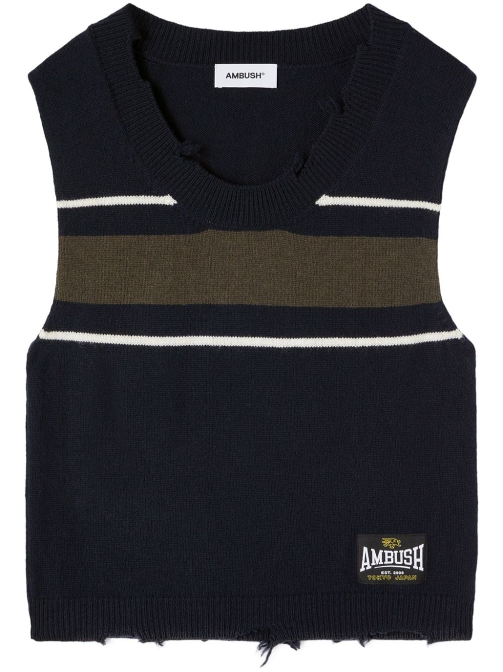 Dangled Rib Knit Vest