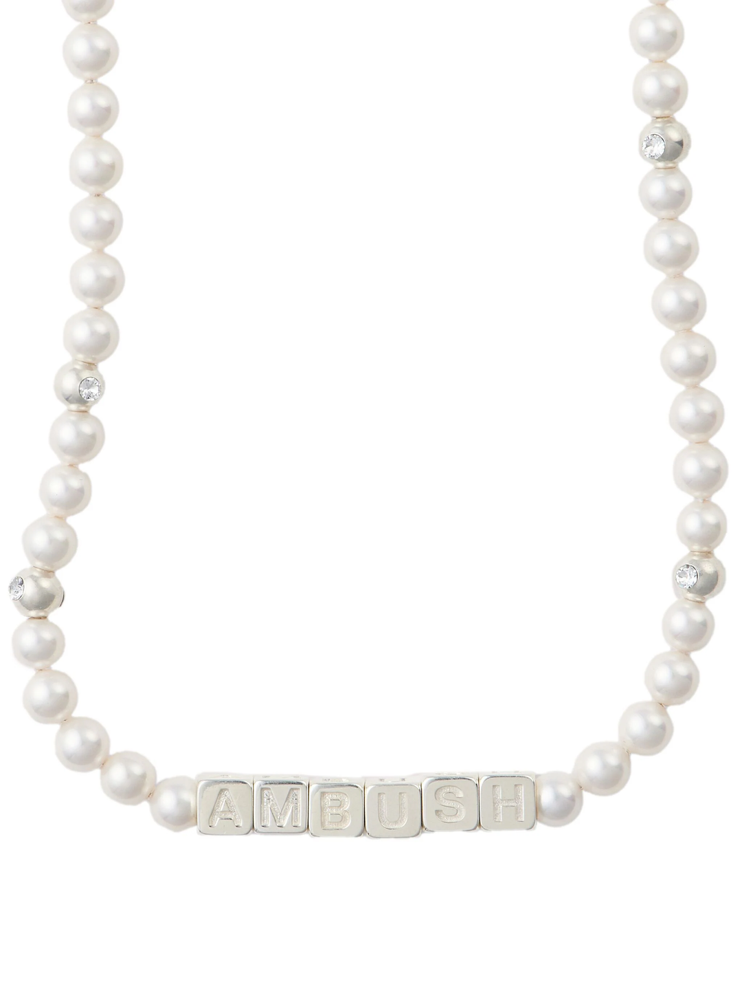 Pearl Letterblock Necklace