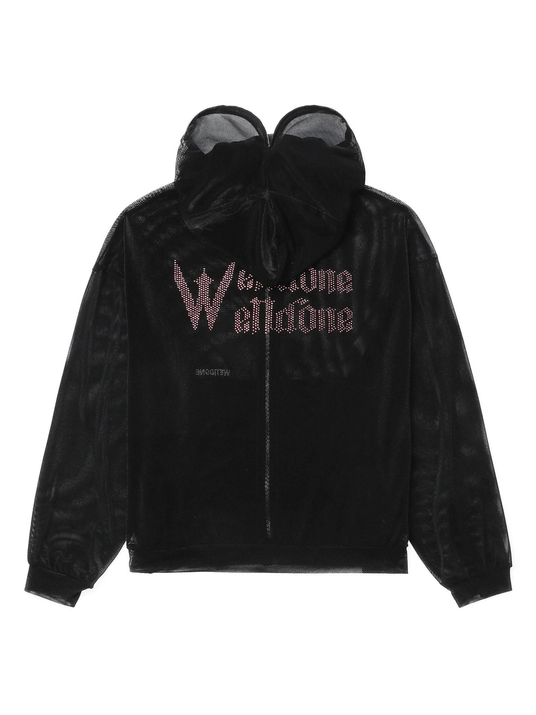 Black Embroidered Full Zip-Up Blouson