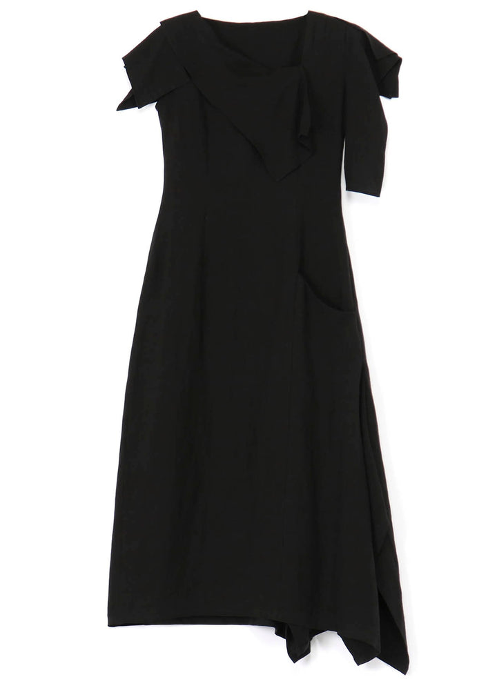 Flap Neckline Dress