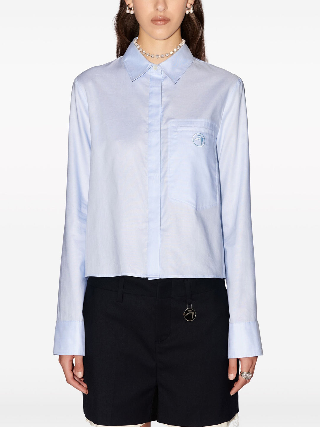 Fitted Cropped Shirt