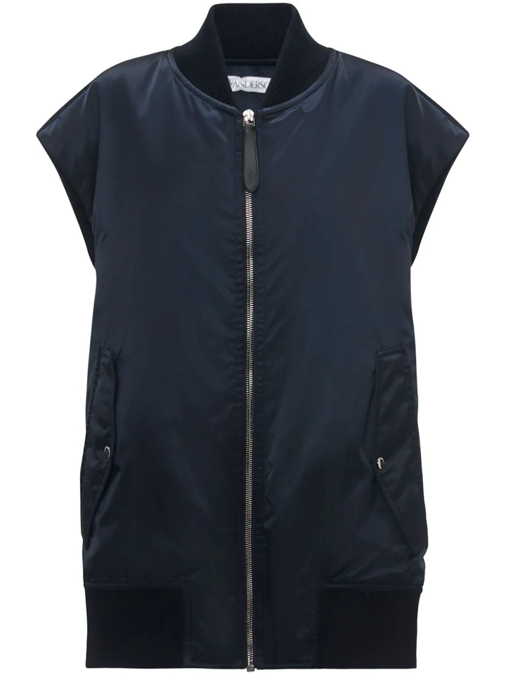 Sleeveless Bomber Jacket