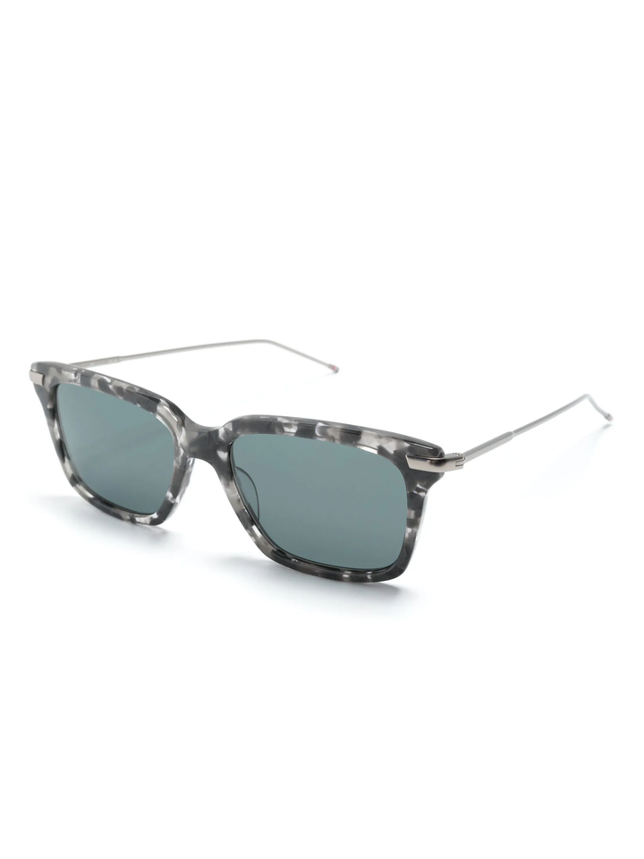 Acetate And Titanium Rectangular Sunglasses