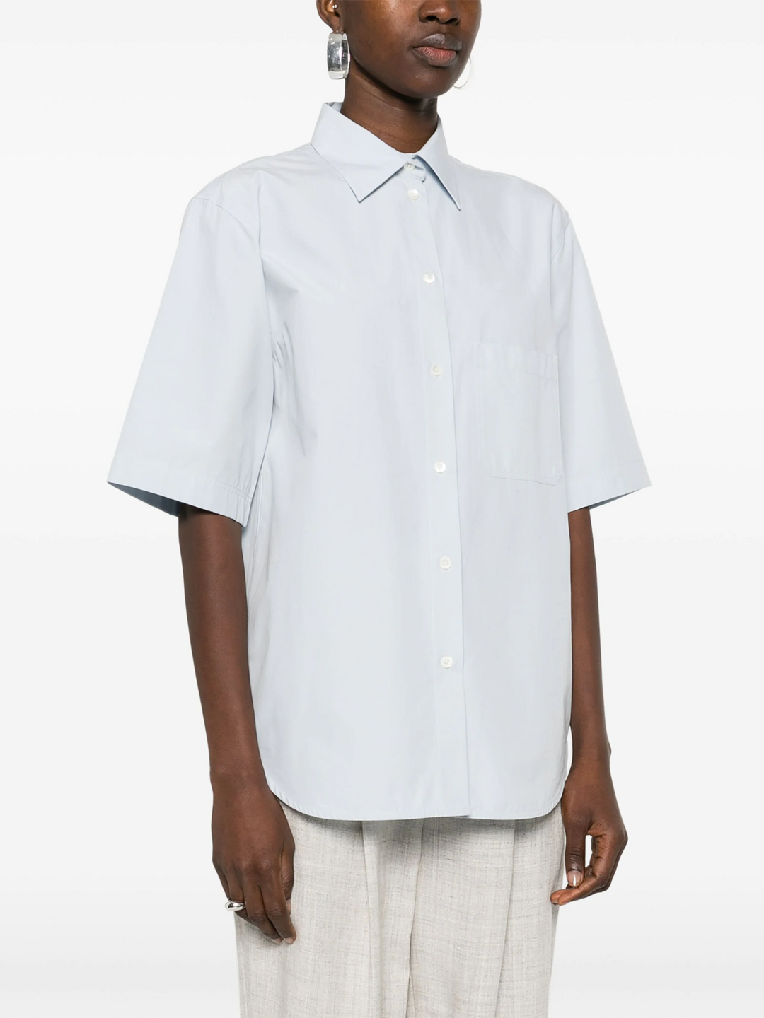 Short Sleeve Poplin Shirt