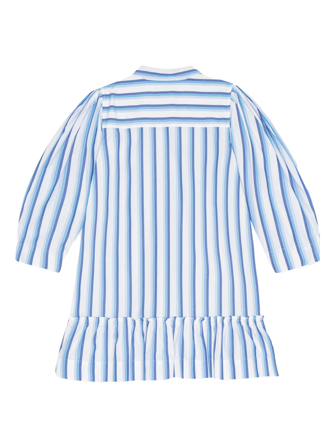 Stripe Cotton Mini Shirt Dress