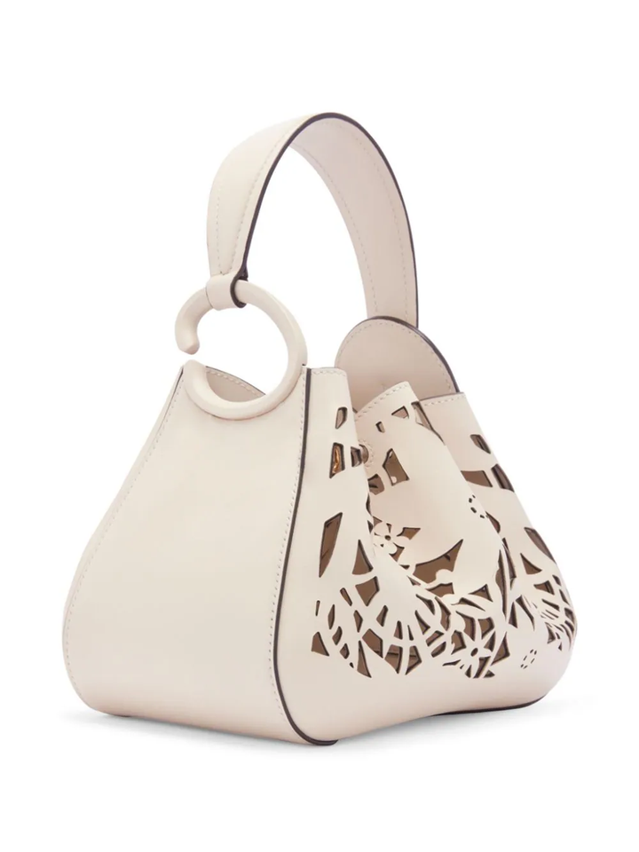 레이저 탑 핸들이 있는 부드러운 송아지 가죽