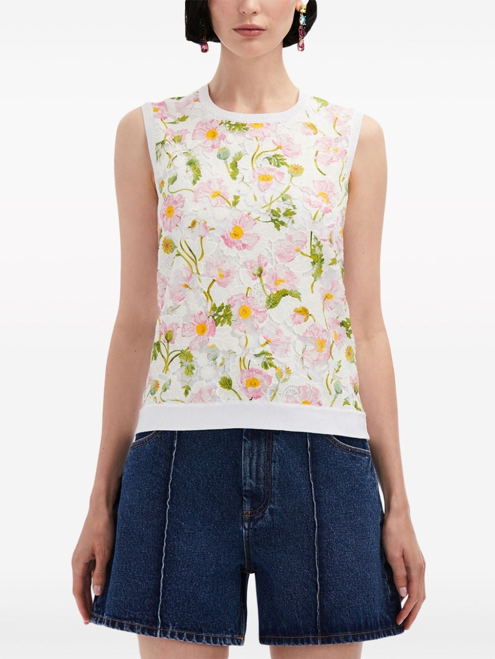 프린트된 혼합 식물 삽입 탑