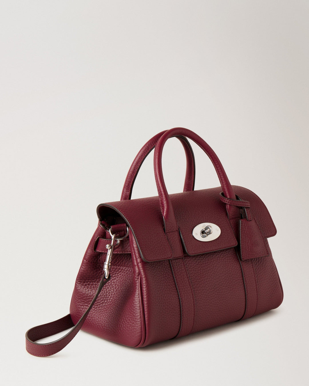 Bayswater Satchel Black Cherry Heavy Grain