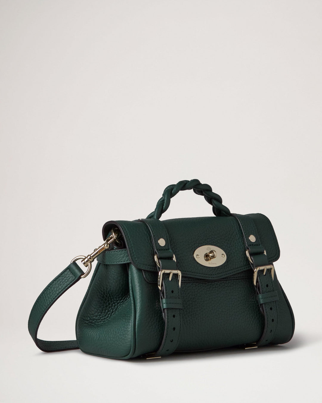 Mini Alexa Mulberry Green Heavy Grain