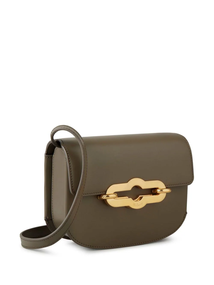 Small Pimlico Satchel Linen Green Super Lux Calf