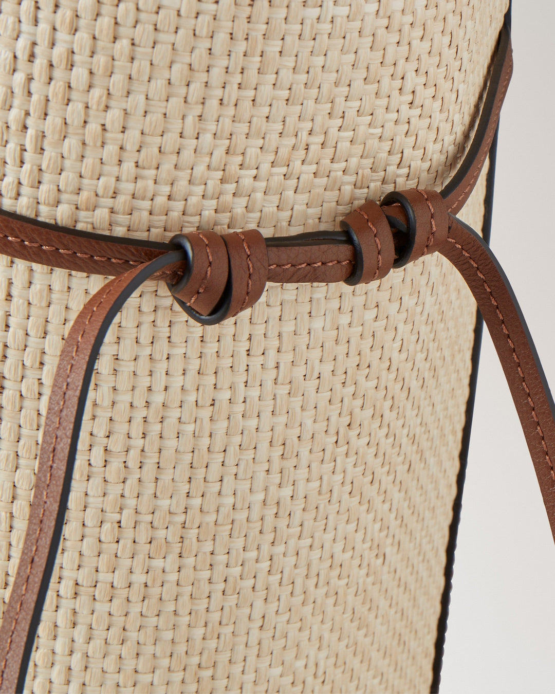 Clovelly Tote Ecru & Bright Oak Raffia