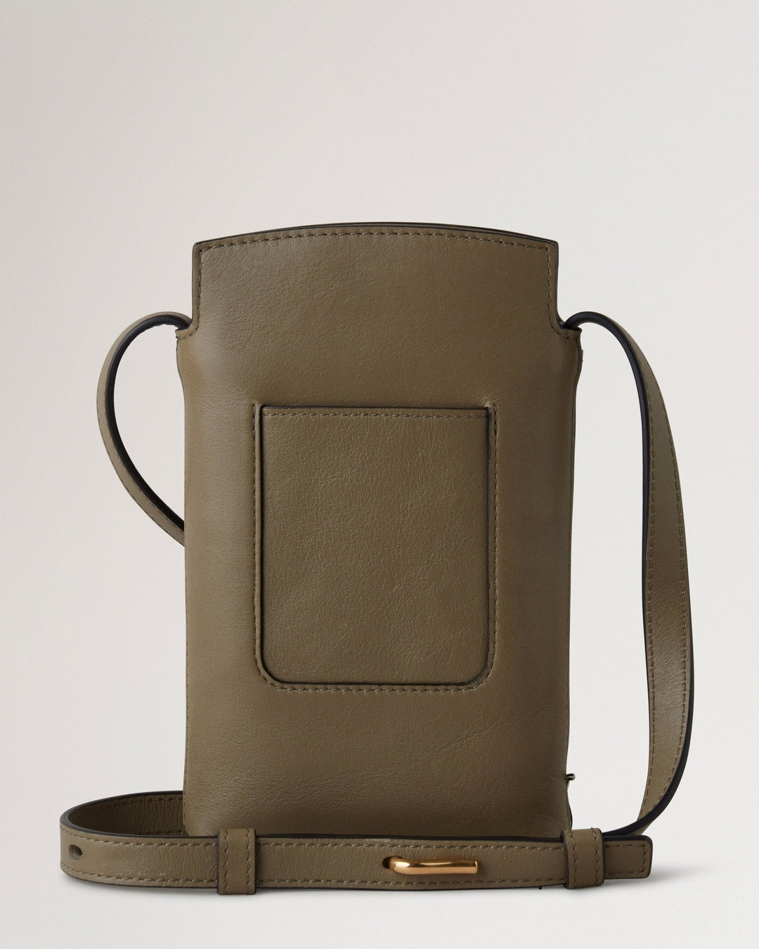 Clovelly Phone Pouch Linen Green Micro Classic Grain