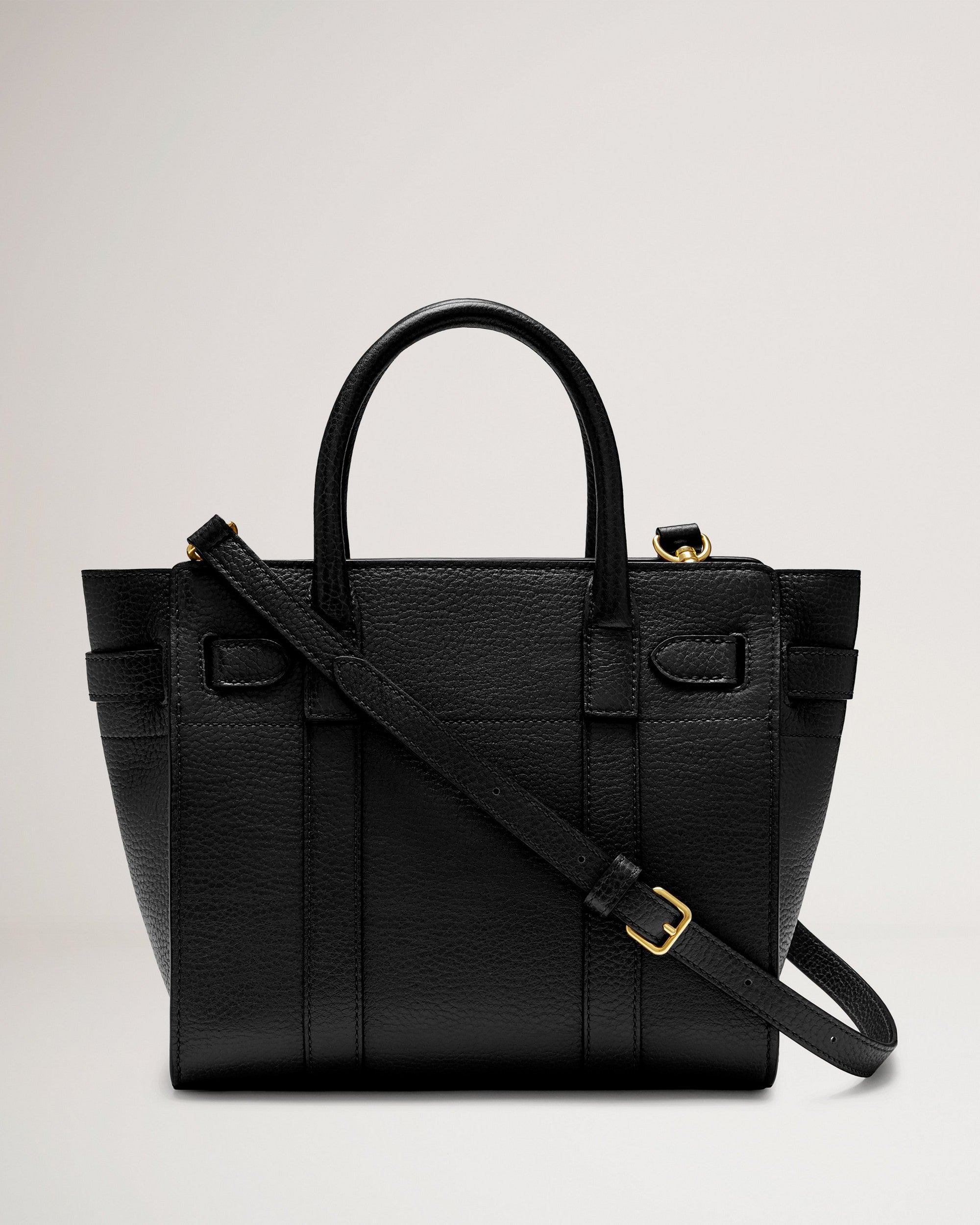 Mini Zipped Bayswater Black Small Classic Grain Club21