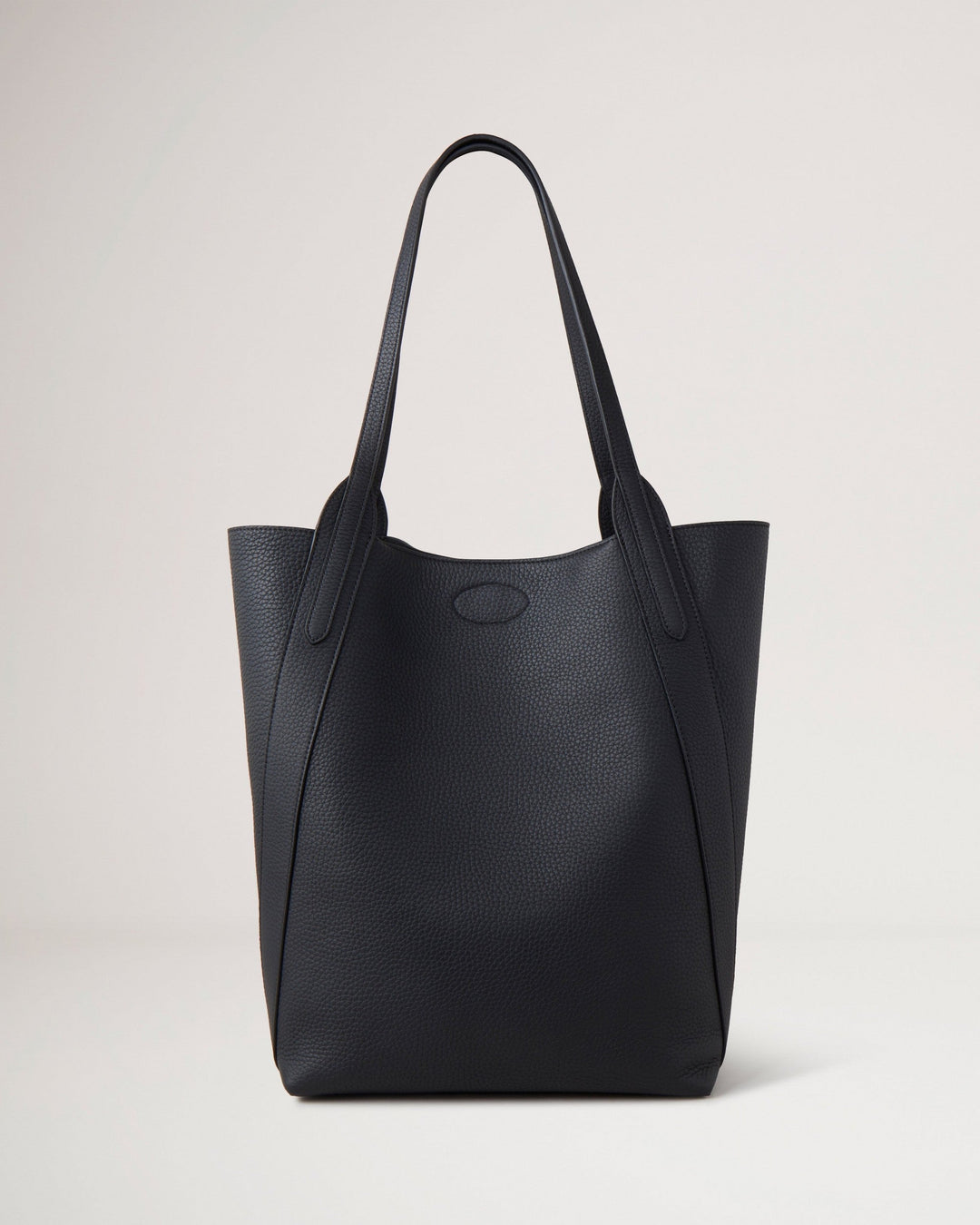 North South Bayswater Tote Black Heavy Grain