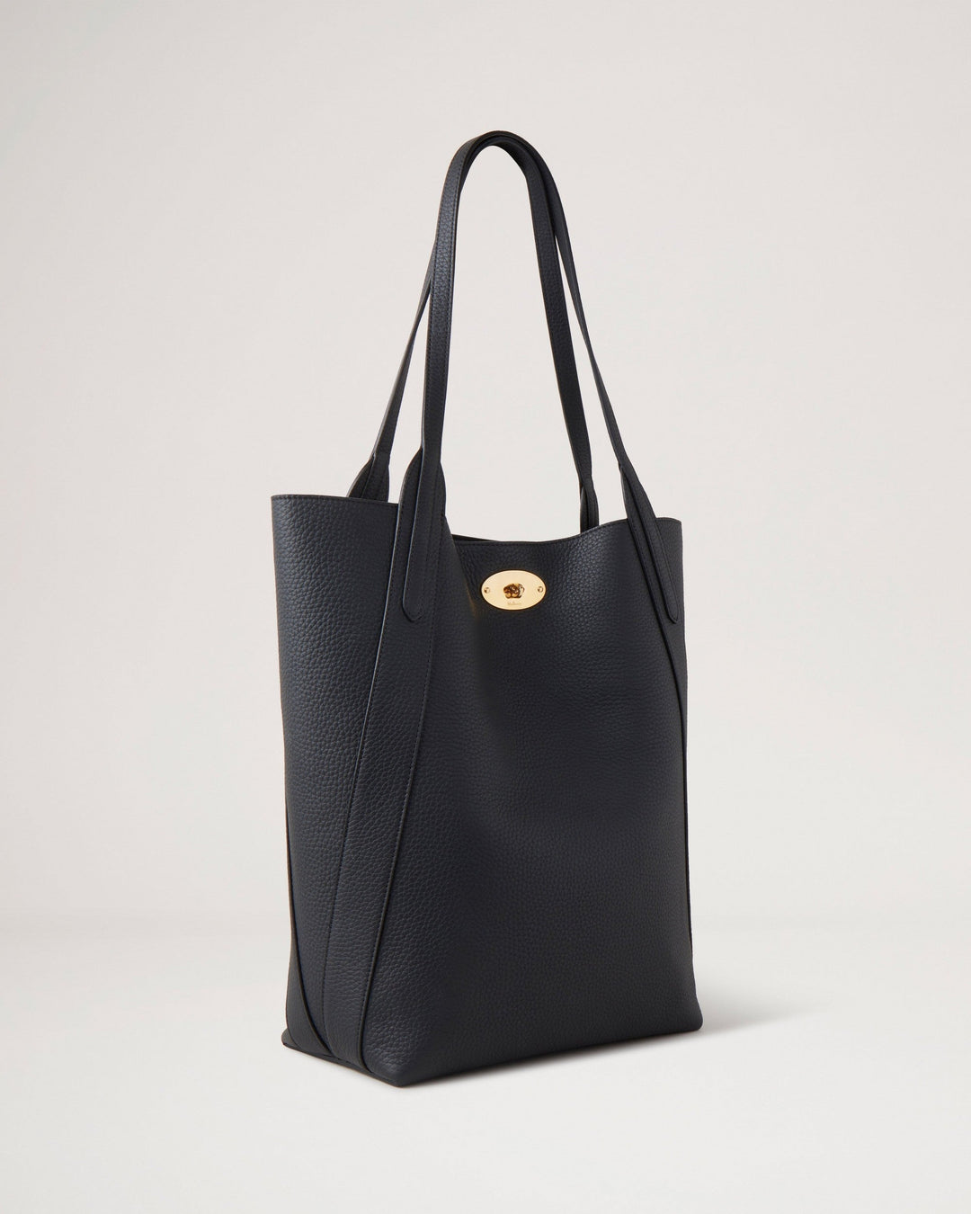 North South Bayswater Tote Black Heavy Grain